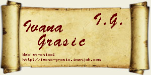 Ivana Grašić vizit kartica